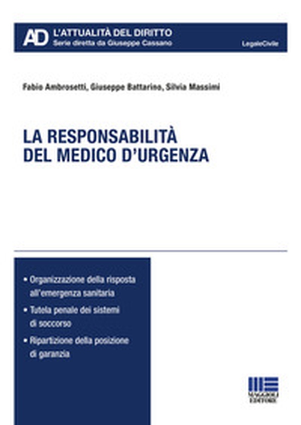 La responsabilità del medico d'urgenza - Librerie.coop La responsabilità del medico d'urgenza - Librerie.coop