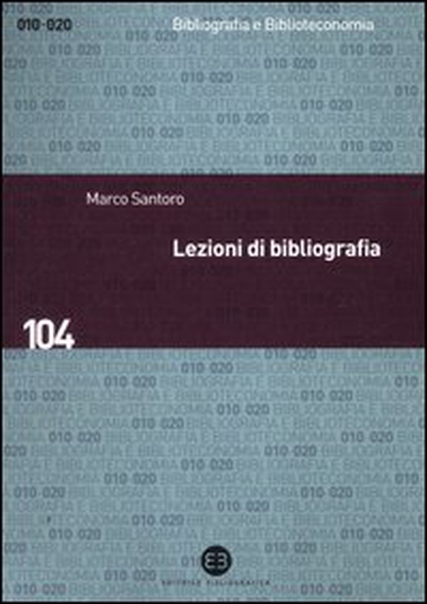 Lezioni di bibliografia - Librerie.coop Lezioni di bibliografia - Librerie.coop