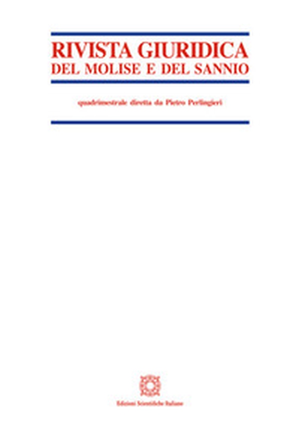 Rivista giuridica del Molise e del Sannio - Vol. 3 - Librerie.coop Rivista giuridica del Molise e del Sannio - Vol. 3 - Librerie.coop