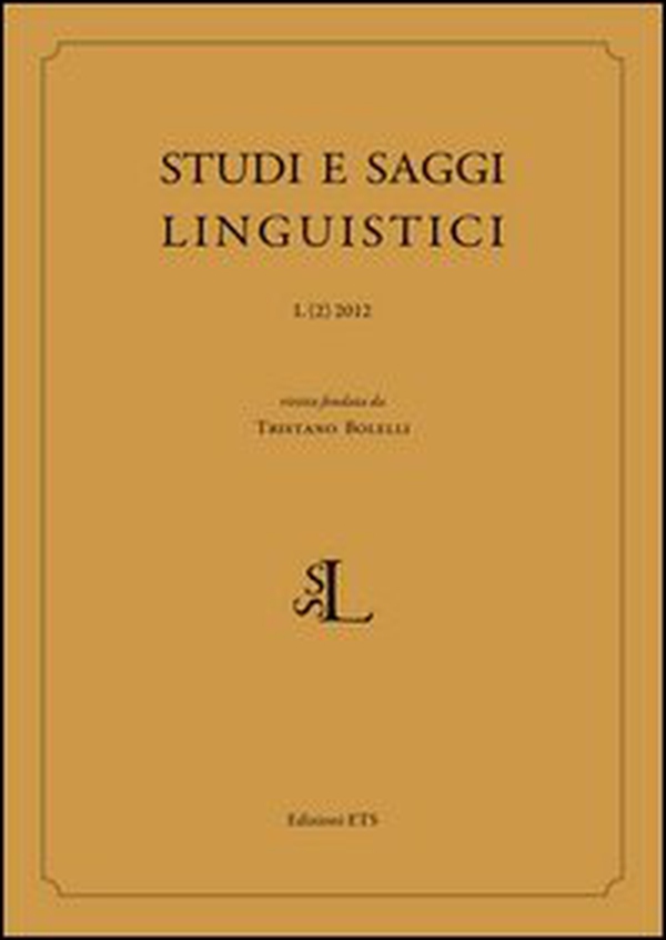 Studi e saggi linguistici - Vol. 2 - Librerie.coop Studi e saggi linguistici - Vol. 2 - Librerie.coop