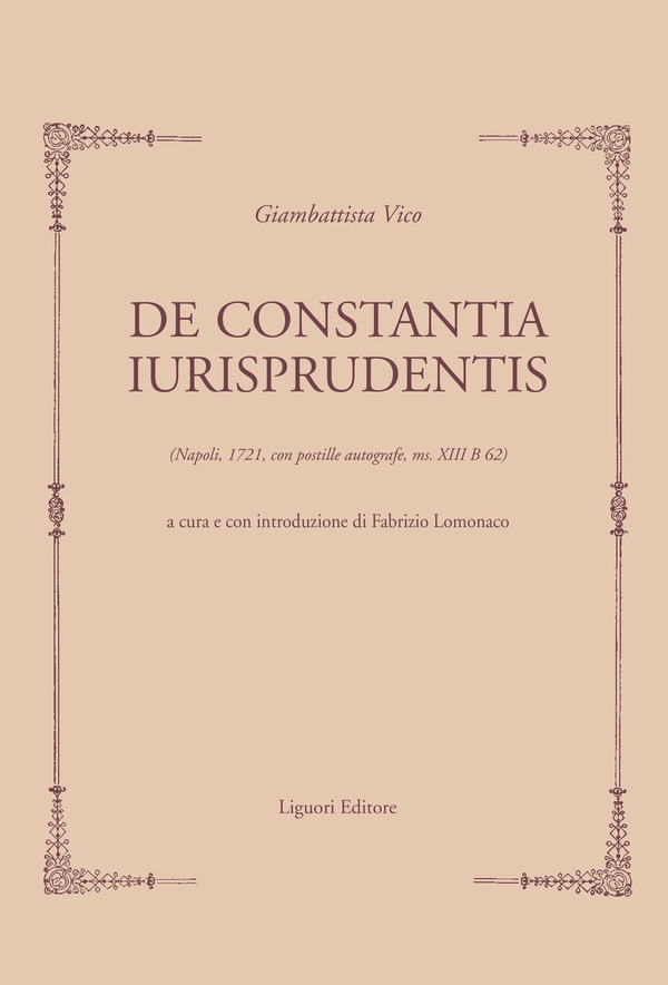De Constantia Iurisprudentis - Librerie.coop De Constantia Iurisprudentis - Librerie.coop