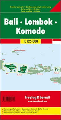 Bali-Lombok-Komodo 1:125.000 - Librerie.coop