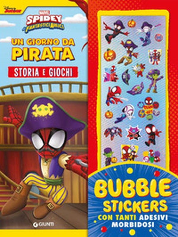 Un giorno da pirata. Spidey. Storia e giochi. Bubble stickers. Con tanti adesivi morbidosi - Librerie.coop Un giorno da pirata. Spidey. Storia e giochi. Bubble stickers. Con tanti adesivi morbidosi - Librerie.coop