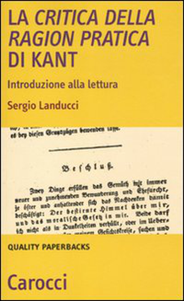 La critica della ragion pratica di Kant. Introduzione alla lettura - Librerie.coop La critica della ragion pratica di Kant. Introduzione alla lettura - Librerie.coop