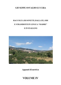 Raccolta di sonetti, ballate, odi e strambotti in lingua madre e in italiano - Librerie.coop