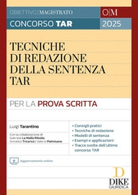 Concorso Magistratura TAR. Tecniche di redazione della sentenza TAR - Librerie.coop