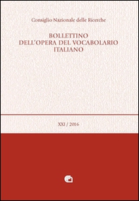 Bollettino dell'opera del vocabolario italiano - Vol. 21 - Librerie.coop