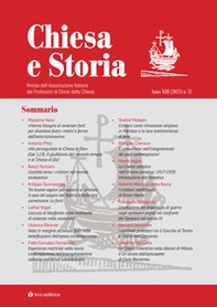 Chiesa e storia. Rivista dell'Associazione Italiana dei Professori di Storia della Chiesa - Vol. 13 - Librerie.coop