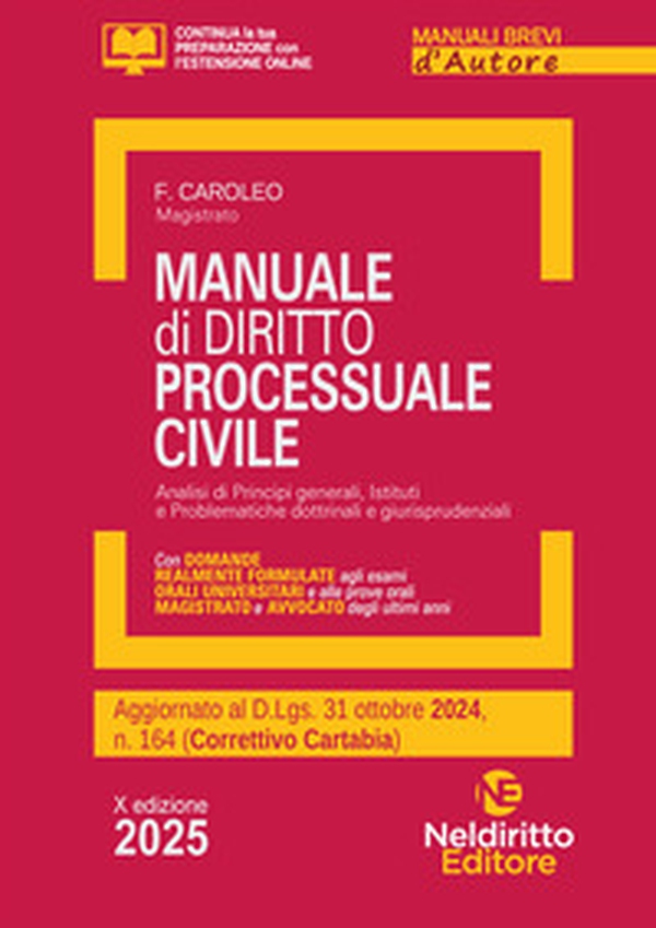 Manuale breve di procedura civile. Aggiornato al Decreto correttivo Cartabia 2024 - Librerie.coop Manuale breve di procedura civile. Aggiornato al Decreto correttivo Cartabia 2024 - Librerie.coop