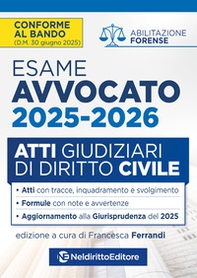 Atti di diritto civile per l'esame di avvocato 2025-2026, con esempi di atti svolti e tecniche di redazione - Librerie.coop Atti di diritto civile per l'esame di avvocato 2025-2026, con esempi di atti svolti e tecniche di redazione - Librerie.coop