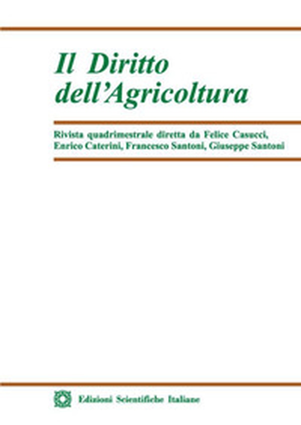 Il diritto dell'agricoltura - Vol. 1 - Librerie.coop Il diritto dell'agricoltura - Vol. 1 - Librerie.coop