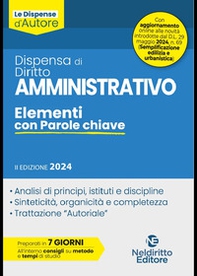 Dispensa di diritto amministrativo. Elementi con parole chiave - Librerie.coop