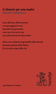 Il silenzio per una madre - Librerie.coop