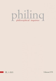 Philinq. Philosophical inquiries - Vol. 1 - Librerie.coop