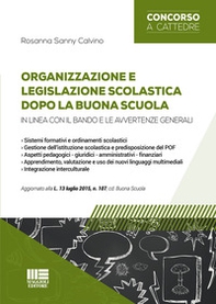 Organizzazione e legislazione scolastica dopo la buona scuola - Librerie.coop