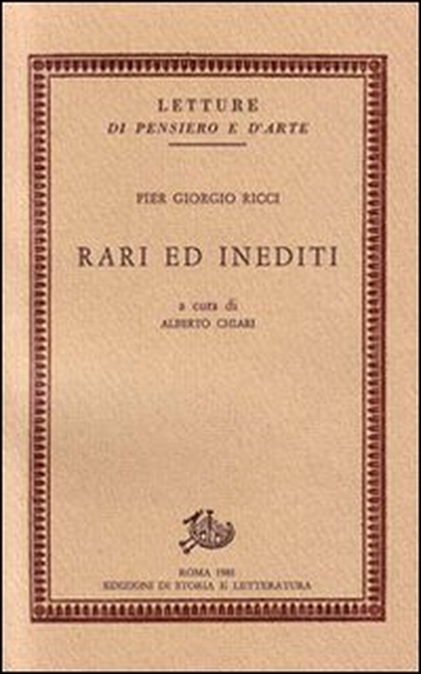 Rari ed inediti - Librerie.coop Rari ed inediti - Librerie.coop