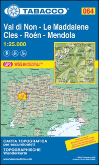 Val di Non - Le Maddalene - Cles - Roén - Mendola 1:25.000 - Librerie.coop