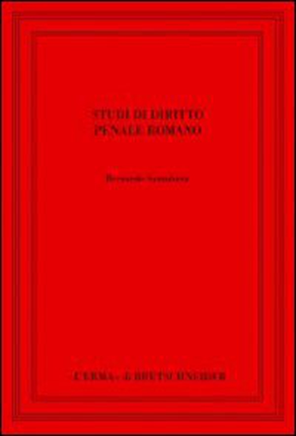 Studi di diritto penale romano - Librerie.coop