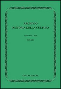 Archivio di storia della cultura (2004) - Librerie.coop