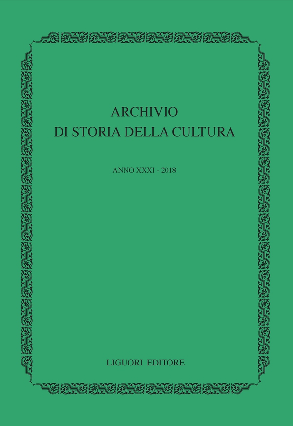 Archivio di storia della cultura. Anno XXXI - 2018 - Librerie.coop Archivio di storia della cultura. Anno XXXI - 2018 - Librerie.coop