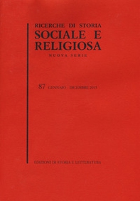 Ricerche di storia sociale e religiosa - Vol. 87 - Librerie.coop