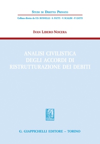 Analisi civilistica degli accordi di ristrutturazione dei debiti - Librerie.coop