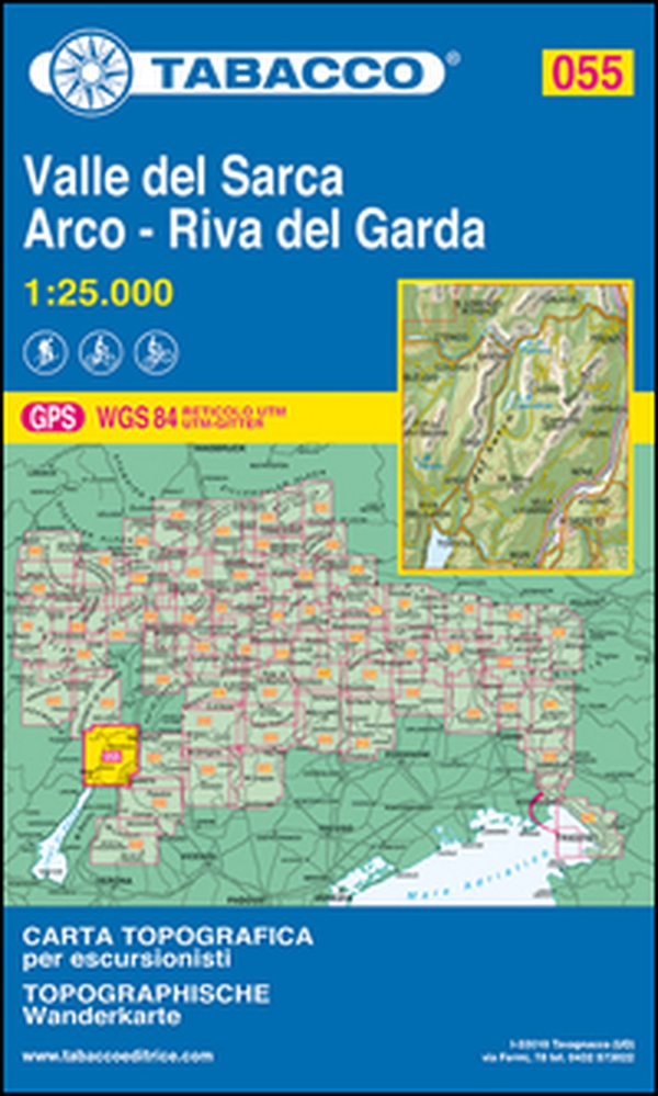 Valle del Sacra. Arco. Riva del Garda 1:25.000 - Librerie.coop Valle del Sacra. Arco. Riva del Garda 1:25.000 - Librerie.coop