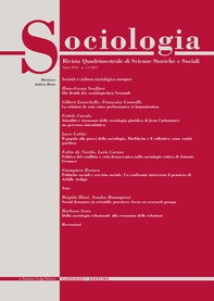 Sociologia n. 2/2012 - Librerie.coop Sociologia n. 2/2012 - Librerie.coop