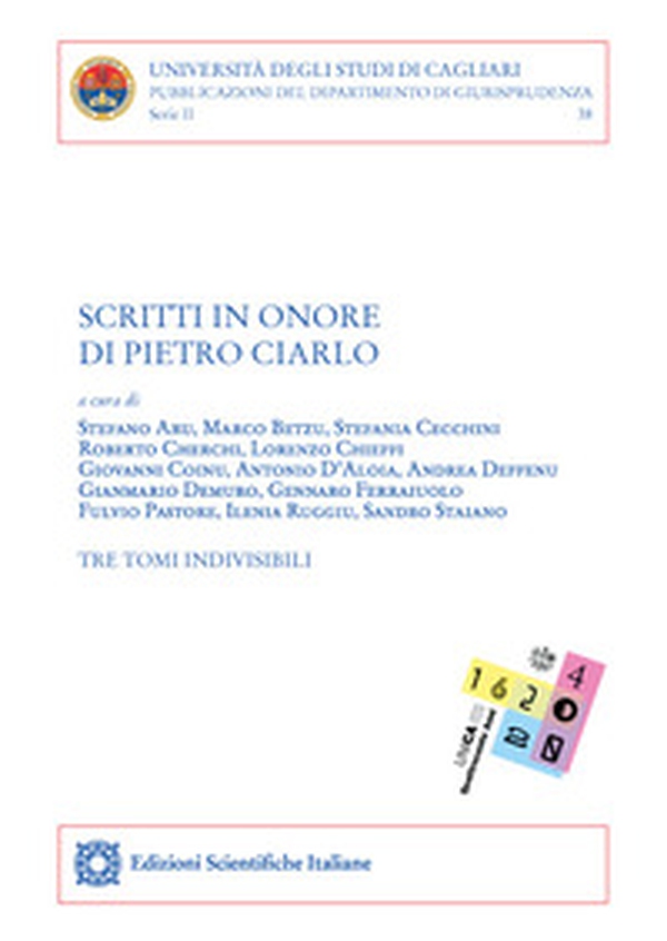 Scritti in onore di Pietro Ciarlo - Librerie.coop Scritti in onore di Pietro Ciarlo - Librerie.coop