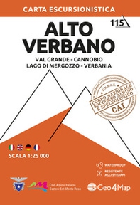 Alto Verbano. Val Grande, Cannobio, Lago di Mergozzo, Verbania Carta escursionistica 1:25.000 - Librerie.coop