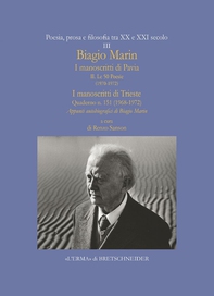 Biagio Marin. I manoscritti di Pavia. II. - Librerie.coop