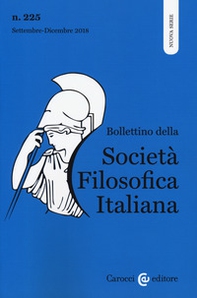 Bollettino della società filosofica italiana. Nuova serie - Librerie.coop