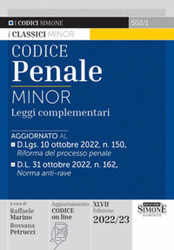 Codice penale e leggi complementari. Ediz. minor - Librerie.coop Codice penale e leggi complementari. Ediz. minor - Librerie.coop
