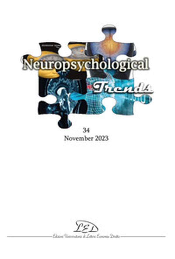 Neuropsychogical trends - Vol. 34 - Librerie.coop Neuropsychogical trends - Vol. 34 - Librerie.coop