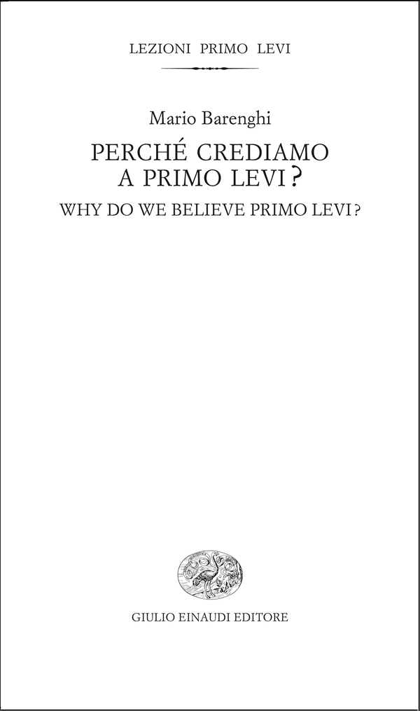 Perché crediamo a Primo Levi? - Librerie.coop Perché crediamo a Primo Levi? - Librerie.coop