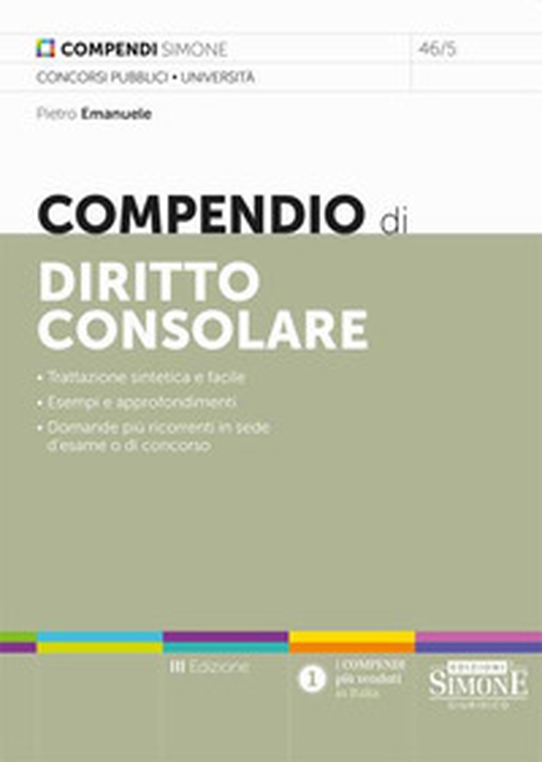 Compendio di diritto consolare - Librerie.coop Compendio di diritto consolare - Librerie.coop