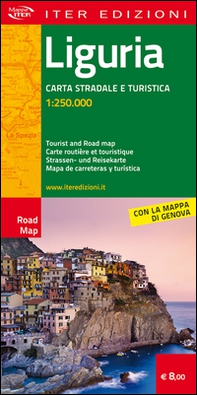 Liguria. Carta stradale e turistica 1.250.000 - Librerie.coop