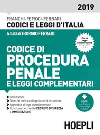 Codice di procedura penale e leggi complementari - Librerie.coop Codice di procedura penale e leggi complementari - Librerie.coop