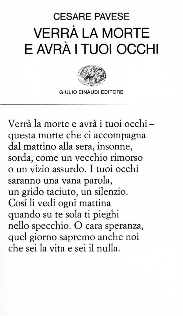 Verrà la morte e avrà i tuoi occhi - Librerie.coop Verrà la morte e avrà i tuoi occhi - Librerie.coop