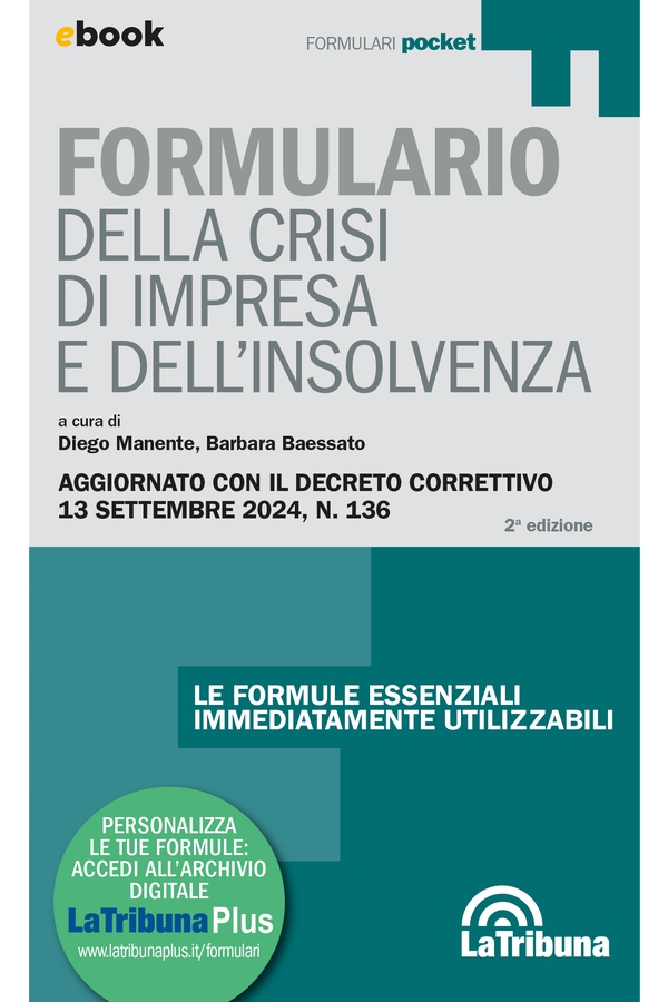 Formulario della crisi di impresa e dell'insolvenza - Librerie.coop Formulario della crisi di impresa e dell'insolvenza - Librerie.coop