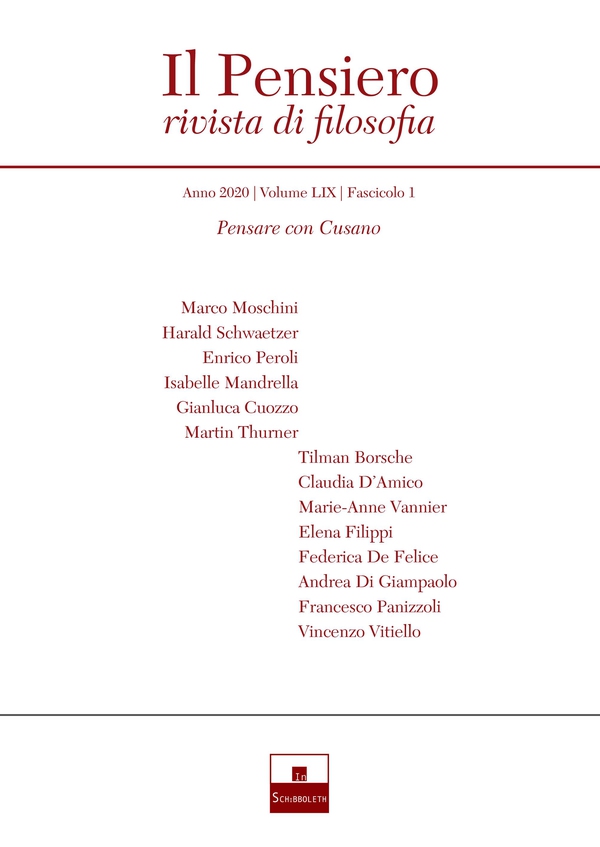 Pensare con Cusano (2020-1) - Librerie.coop Pensare con Cusano (2020-1) - Librerie.coop