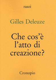 Che cos'è l'atto di creazione? - Librerie.coop