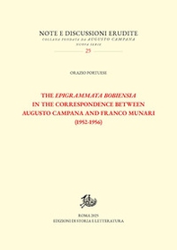 The Epigrammata Bobiensia in the correspondence between Augusto Campana and Franco Munari (1952-1956) - Librerie.coop