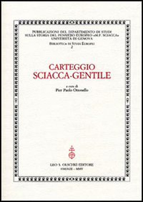Carteggio Sciacca-Gentile - Librerie.coop Carteggio Sciacca-Gentile - Librerie.coop