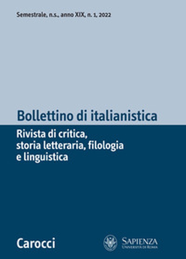 Bollettino di italianistica - Vol. 1 - Librerie.coop Bollettino di italianistica - Vol. 1 - Librerie.coop