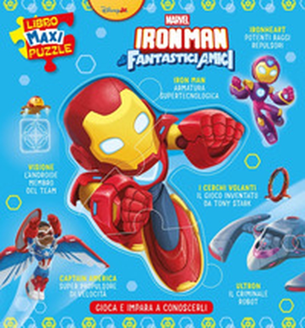 Iron Man. Gioca e impara a conoscerli. Libro maxi puzzle - Librerie.coop