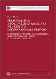 Personalismo e solidarismo familiare nel diritto internazionale privato - Librerie.coop