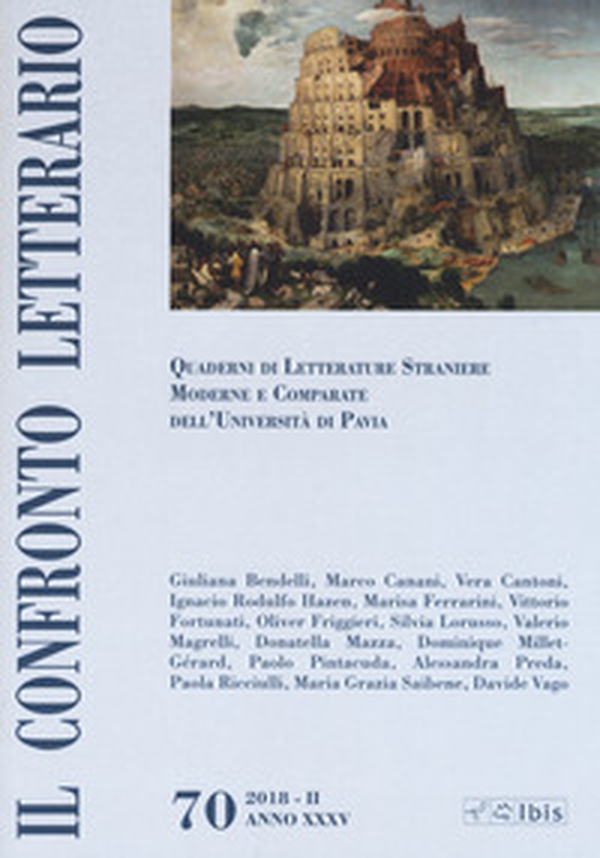Il confronto letterario. Quaderni di letterature straniere moderne e comparate dell'università di Pavia - Vol. 70 - Librerie.coop