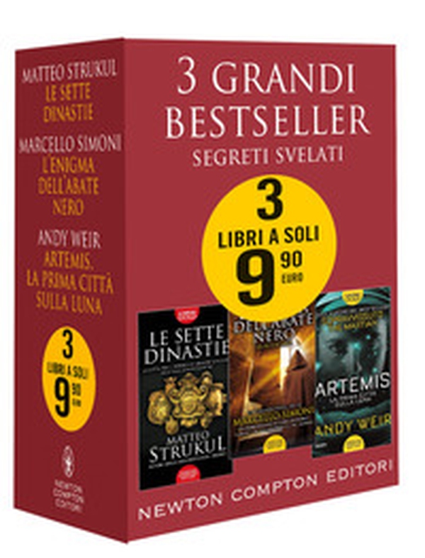 3 grandi bestseller. Segreti svelati: Le sette dinastie-L'enigma dell'abate nero-Artemis. La prima città sulla luna - Librerie.coop 3 grandi bestseller. Segreti svelati: Le sette dinastie-L'enigma dell'abate nero-Artemis. La prima città sulla luna - Librerie.coop
