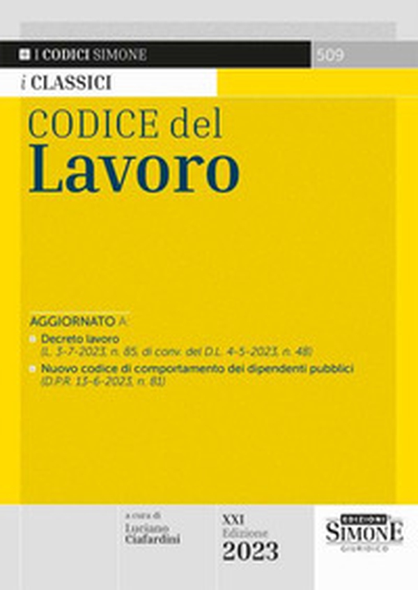 Codice del lavoro - Librerie.coop Codice del lavoro - Librerie.coop